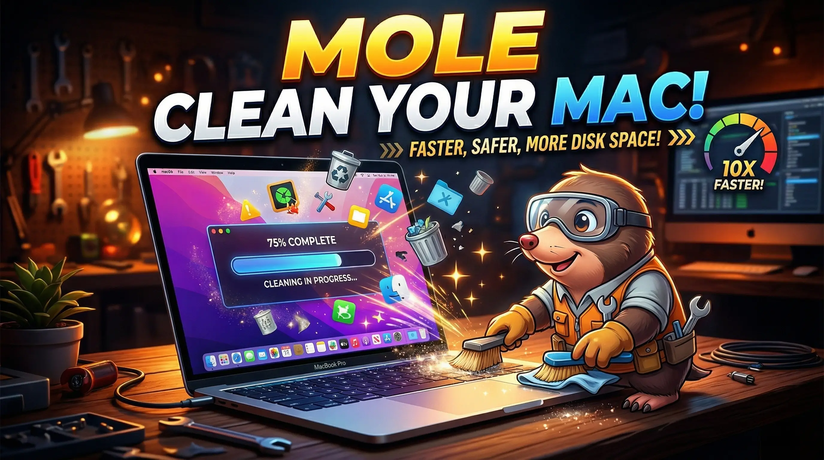 Mole – Công cụ dọn dẹp Mac miễn phí mạnh mẽ nhất 2026: Thay thế CleanMyMac chỉ với một lệnh Terminal