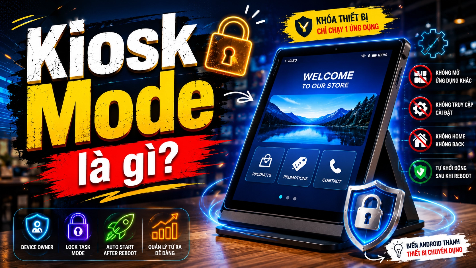 Kiosk Mode là gì? Cách khóa Android chỉ chạy một ứng dụng